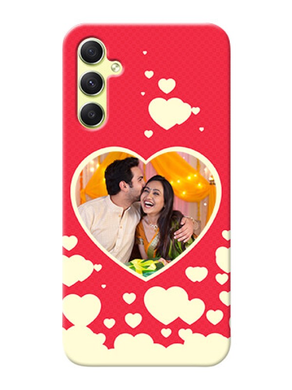 Custom Galaxy A34 5G Phone Cases: Love Symbols Phone Cover Design