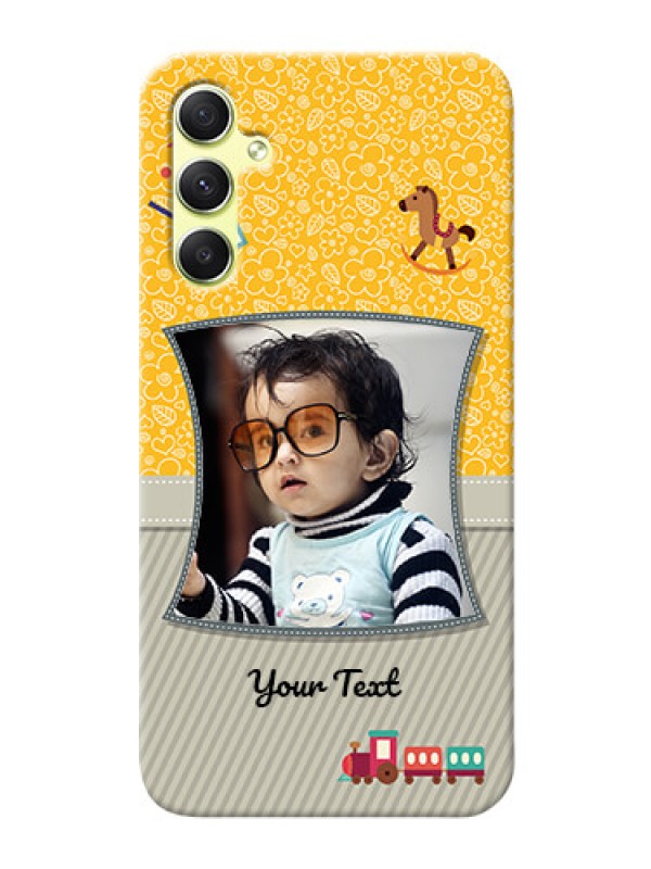 Custom Galaxy A34 5G Mobile Cases Online: Baby Picture Upload Design