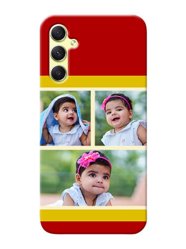 Custom Galaxy A34 5G mobile phone cases: Multiple Pic Upload Design