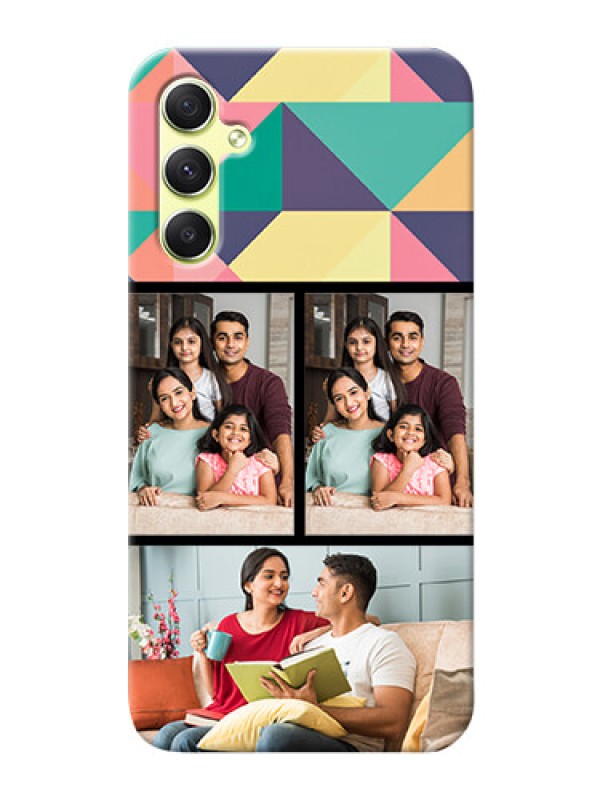 Custom Galaxy A34 5G personalised phone covers: Bulk Pic Upload Design