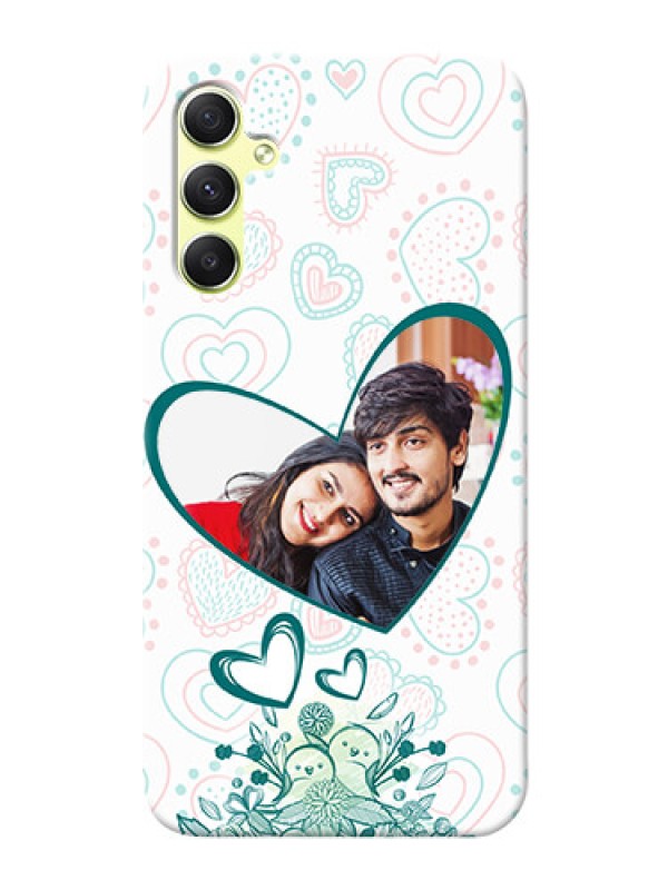 Custom Galaxy A34 5G Personalized Mobile Cases: Premium Couple Design