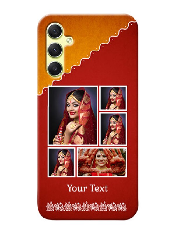 Custom Galaxy A34 5G customized phone cases: Wedding Pic Upload Design