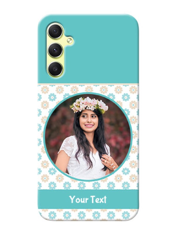 Custom Galaxy A34 5G Custom Mobile Back Covers: Beautiful Flowers Design