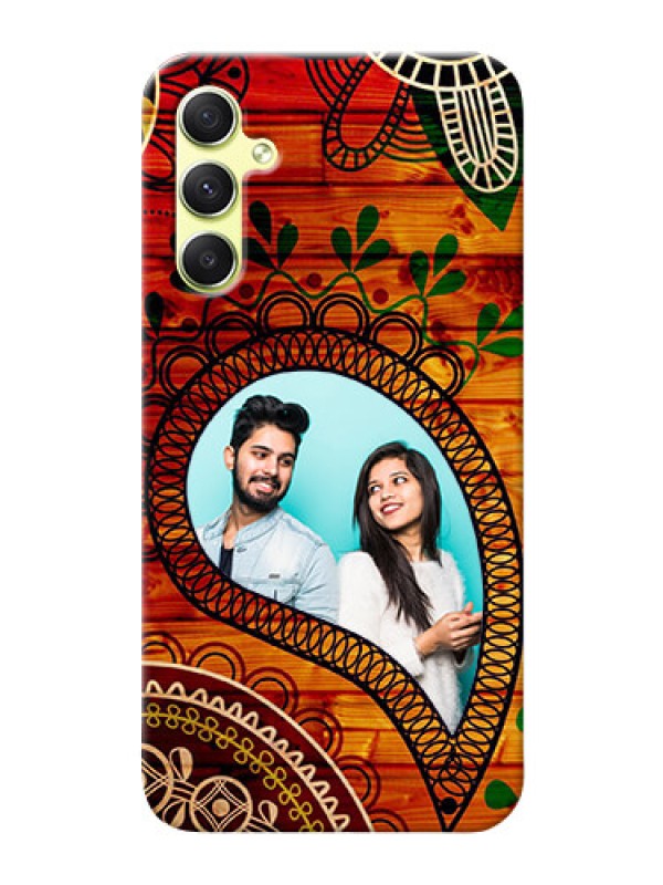 Custom Galaxy A34 5G custom mobile cases: Abstract Colorful Design