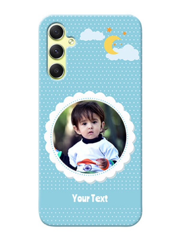 Custom Galaxy A34 5G mobile cases online: violet Pattern Design