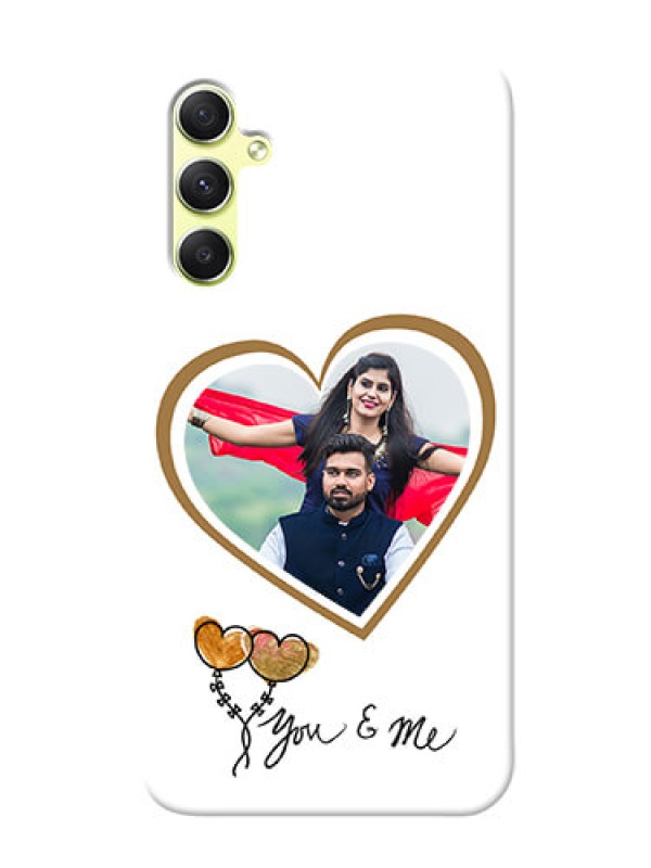 Custom Galaxy A34 5G customized phone cases: You & Me Design