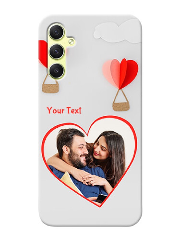 Custom Galaxy A34 5G Phone Covers: Parachute Love Design