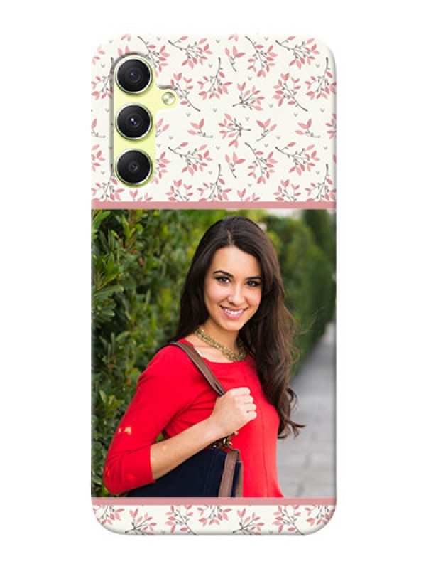 Custom Galaxy A34 5G Back Covers: Premium Floral Design