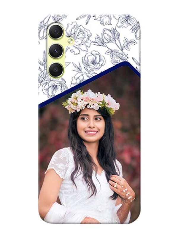 Custom Galaxy A34 5G Phone Cases: Premium Floral Design