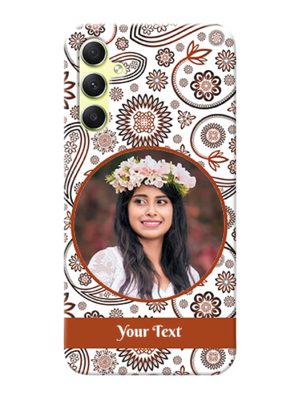 Custom Galaxy A34 5G phone cases online: Abstract Floral Design 