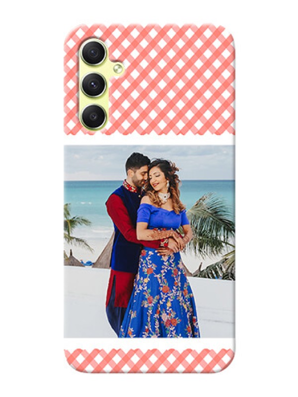 Custom Galaxy A34 5G custom mobile cases: Pink Pattern Design