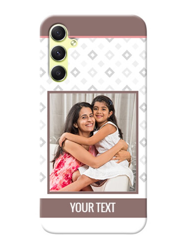 Custom Galaxy A34 5G custom back covers: Simple Diamond Design