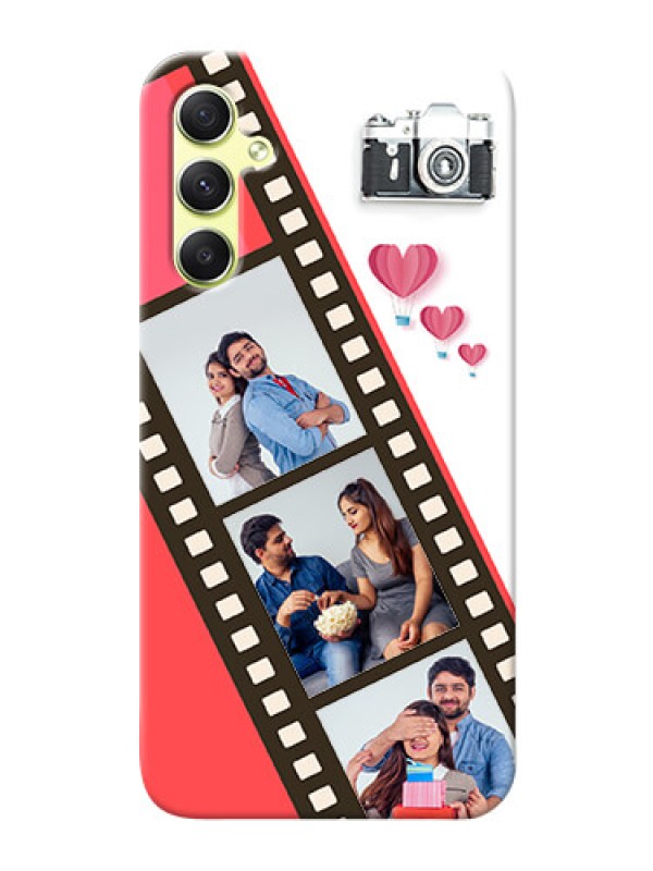 Custom Galaxy A34 5G custom phone covers: 3 Image Holder with Film Reel