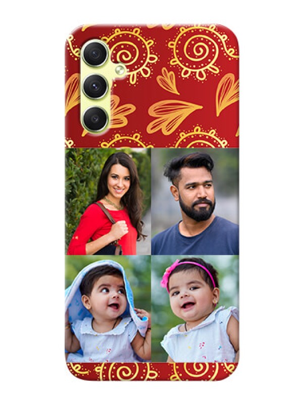 Custom Galaxy A34 5G Mobile Phone Cases: 4 Image Traditional Design