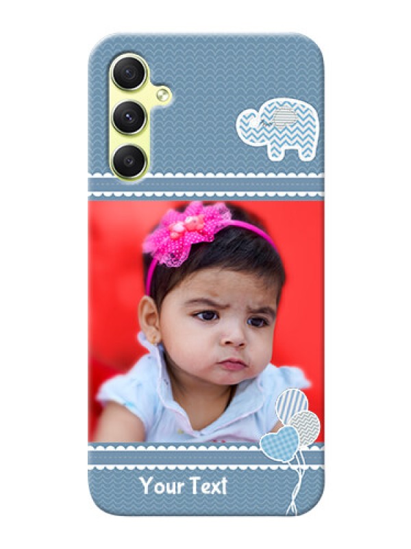 Custom Galaxy A34 5G Custom Phone Covers with Kids Pattern Design