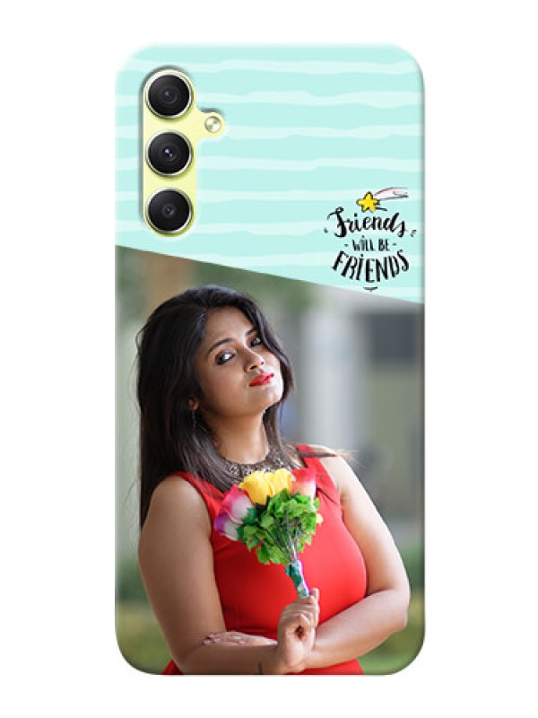 Custom Galaxy A34 5G Mobile Back Covers: Friends Picture Icon Design