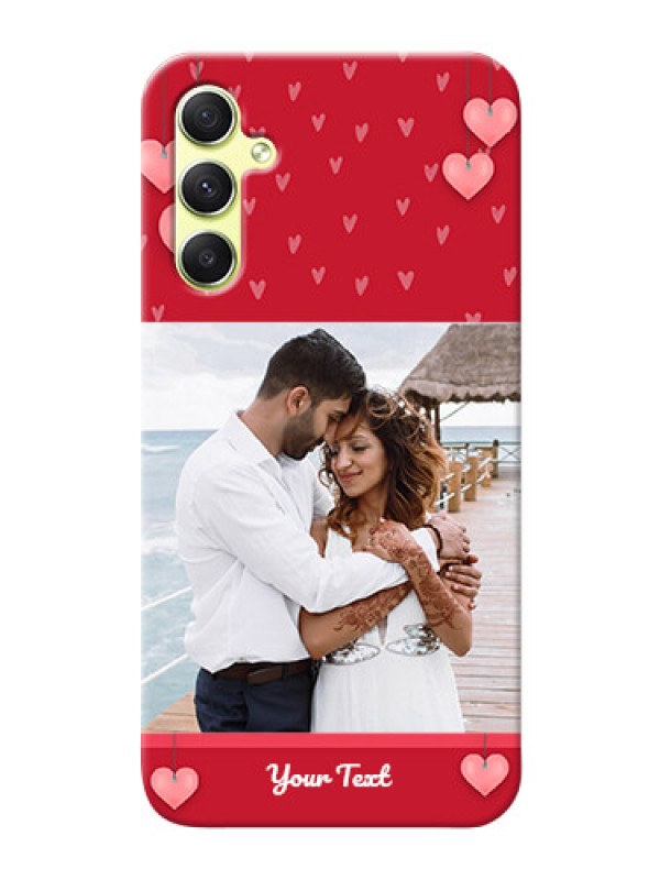 Custom Galaxy A34 5G Mobile Back Covers: Valentines Day Design