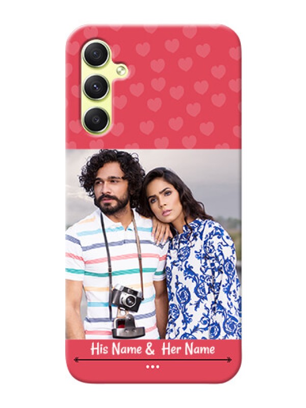 Custom Galaxy A34 5G Mobile Cases: Simple Love Design