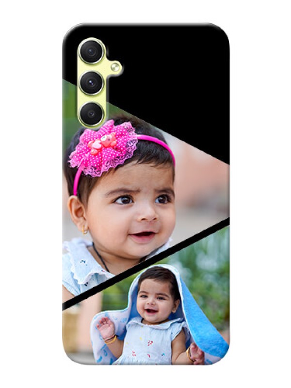 Custom Galaxy A34 5G mobile back covers online: Semi Cut Design