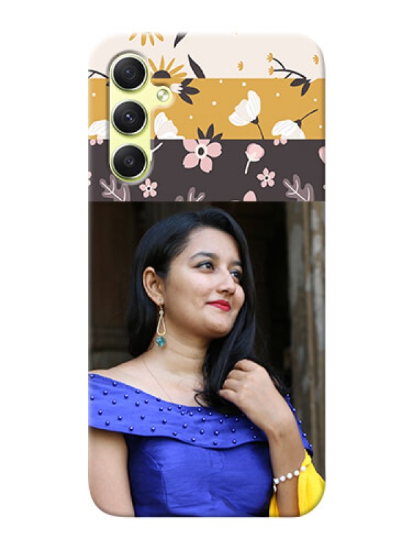 Custom Galaxy A34 5G mobile cases online: Stylish Floral Design