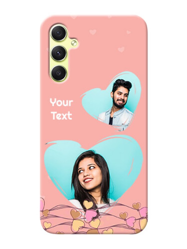 Custom Galaxy A34 5G customized phone cases: Love Doodle Design