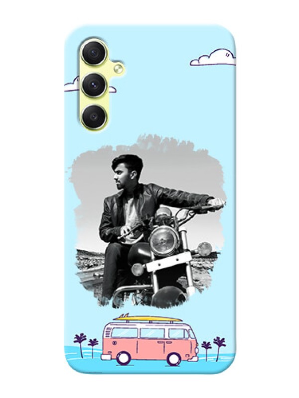 Custom Galaxy A34 5G Mobile Covers Online: Travel & Adventure Design