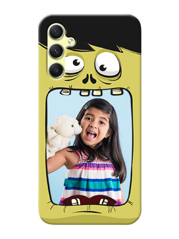 Custom Galaxy A34 5G Mobile Covers: Cartoon monster back case Design