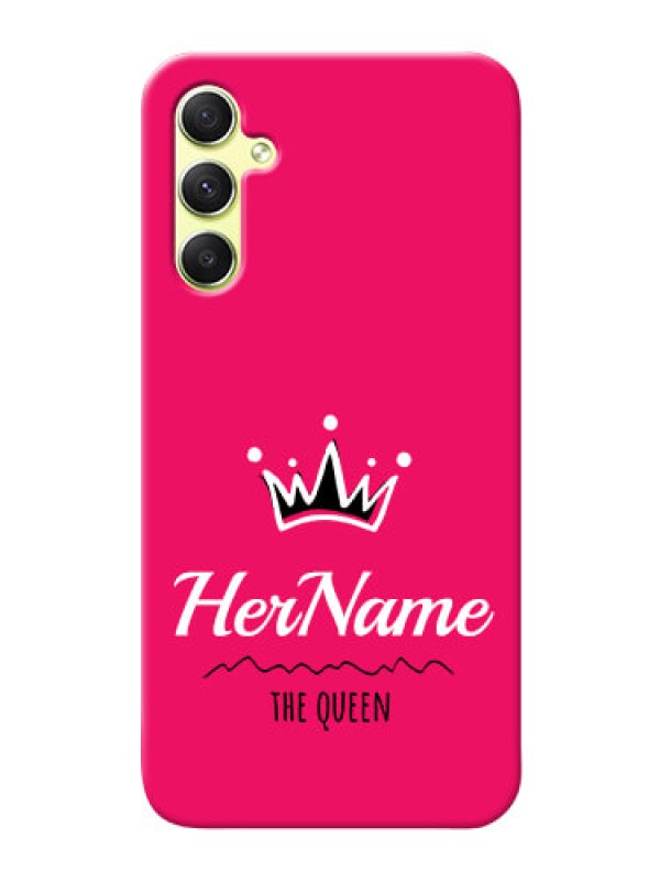 Custom Galaxy A34 5G Queen Phone Case with Name