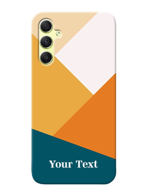 Custom Galaxy A34 5G Custom Phone Cases: Stacked Multi-colour Design