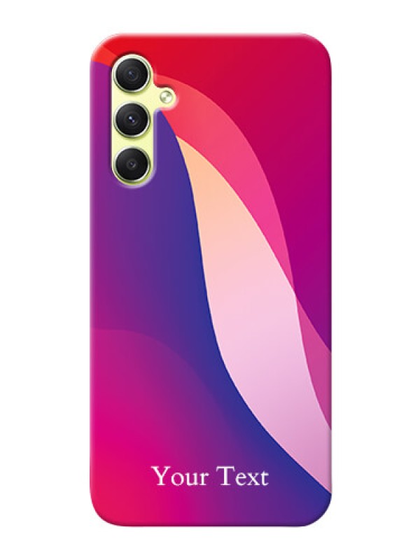 Custom Galaxy A34 5G Mobile Back Covers: Digital abstract Overlap Design