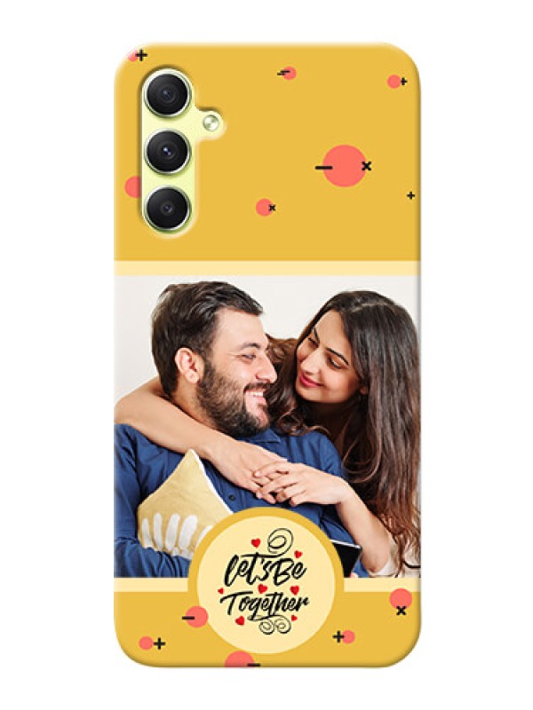 Custom Galaxy A34 5G Back Covers: Lets be Together Design