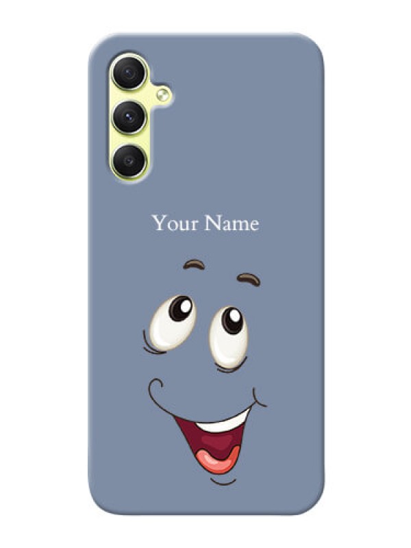 Custom Galaxy A34 5G Phone Back Covers: Laughing Cartoon Face Design