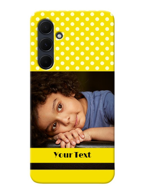 Custom Galaxy A35 5G Custom Mobile Covers: Bright Yellow Case Design
