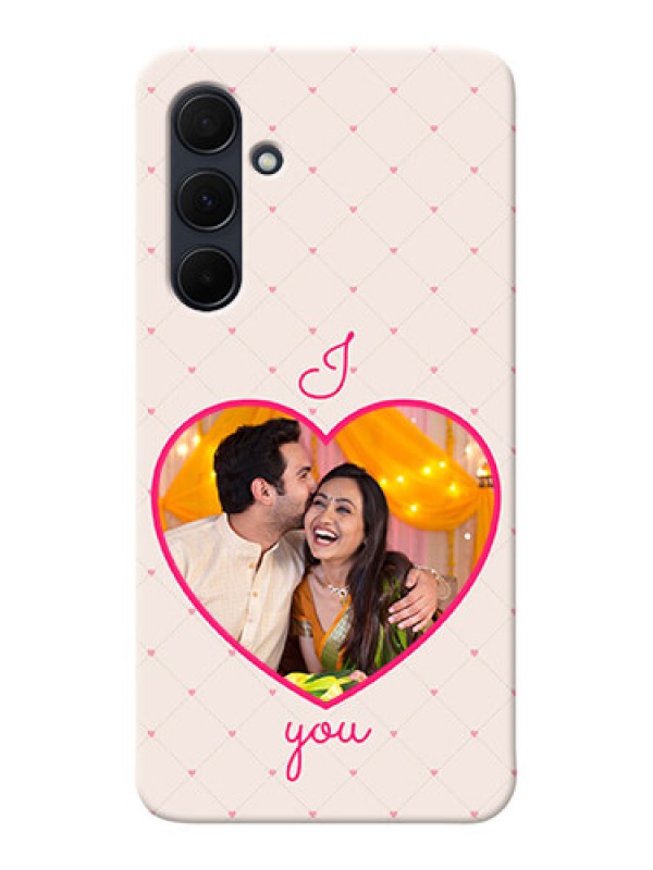 Custom Galaxy A35 5G Personalized Mobile Covers: Heart Shape Design