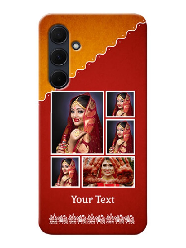 Custom Galaxy A35 5G customized phone cases: Wedding Pic Upload Design