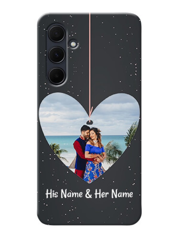 Custom Galaxy A35 5G custom phone cases: Hanging Heart Design