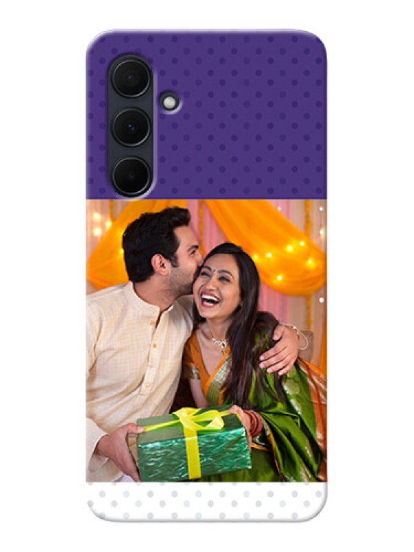 Custom Galaxy A35 5G mobile phone cases: Violet Pattern Design