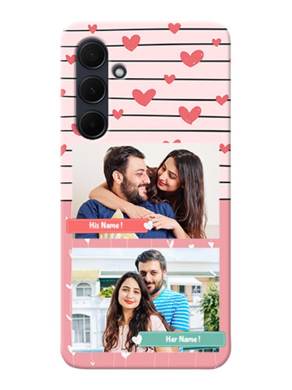Custom Galaxy A35 5G custom mobile covers: Photo with Heart Design