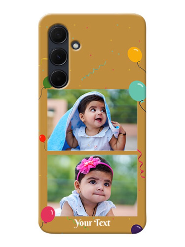 Custom Galaxy A35 5G Phone Covers: Image Holder with Birthday Celebrations Design