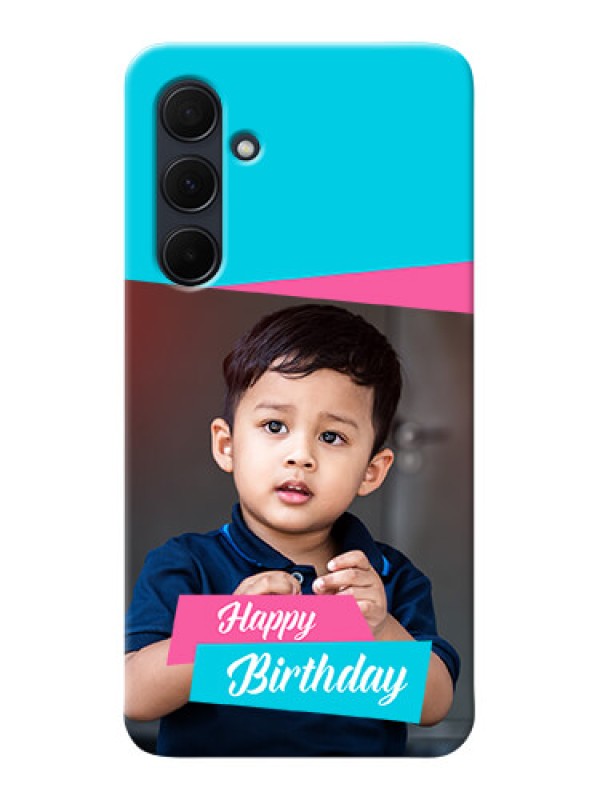 Custom Galaxy A35 5G Mobile Covers: Image Holder with 2 Color Design