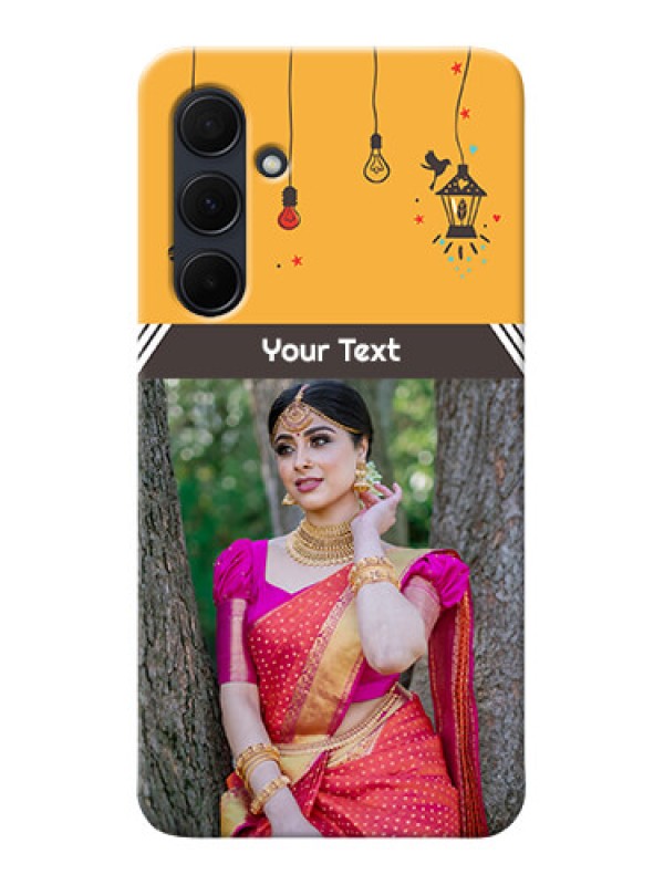 Custom Galaxy A35 5G custom back covers with Family Picture and Icons