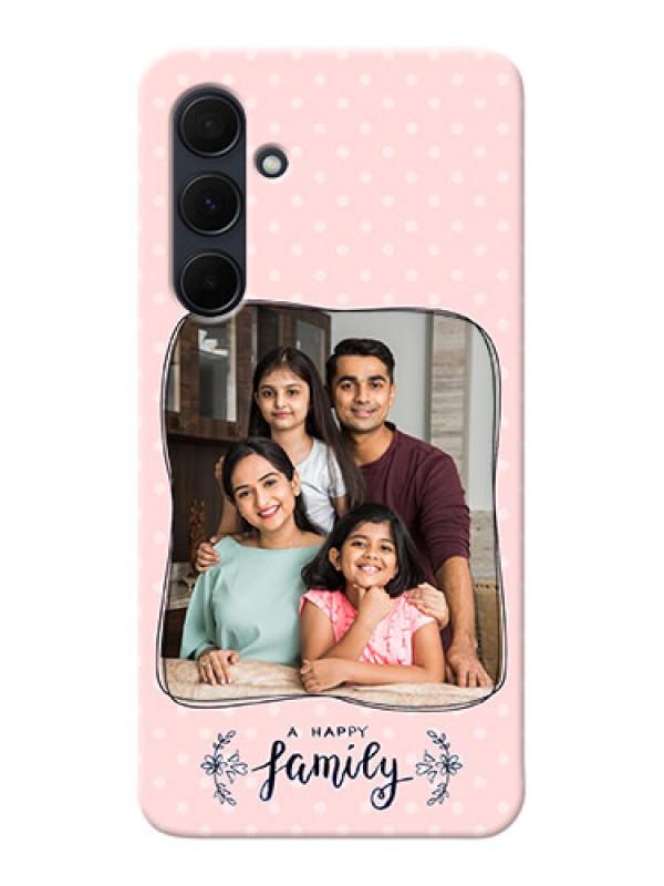 Custom Galaxy A35 5G Personalized Phone Cases: Family with Dots Design