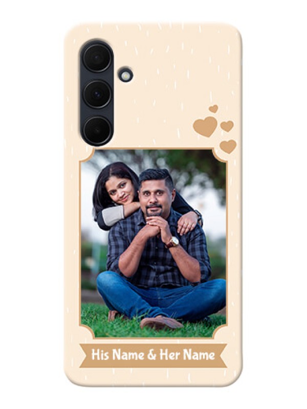 Custom Galaxy A35 5G mobile phone cases with confetti love design