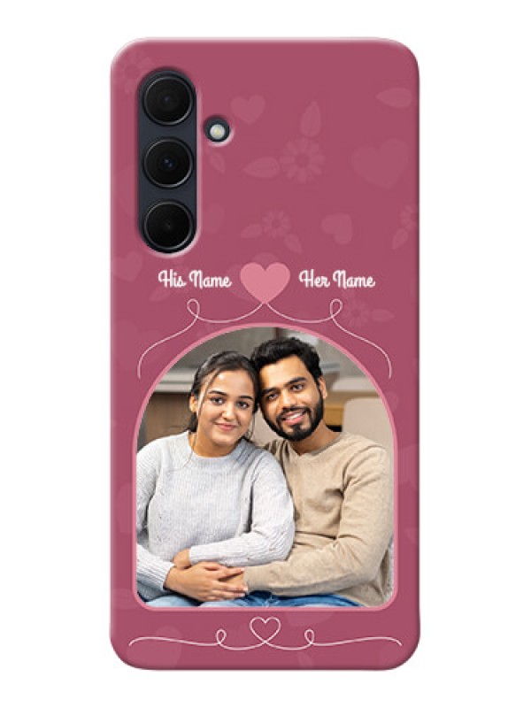 Custom Galaxy A35 5G mobile phone covers: Love Floral Design