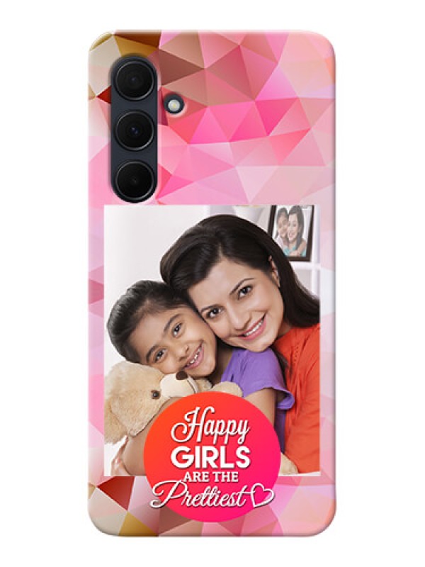 Custom Galaxy A35 5G Personalized Phone Covers: Abstract Triangle Design