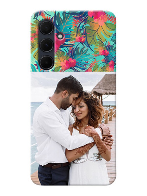 Custom Galaxy A35 5G Personalized Phone Cases: Watercolor Floral Design