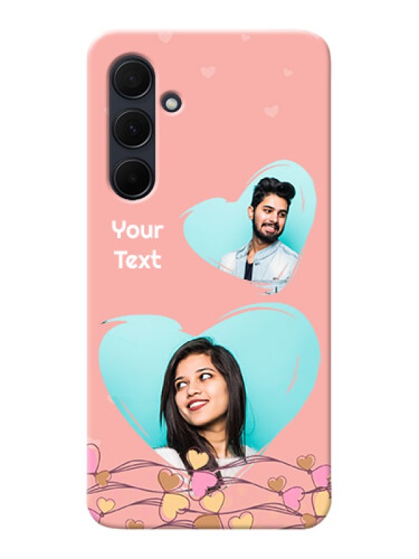 Custom Galaxy A35 5G customized phone cases: Love Doodle Design