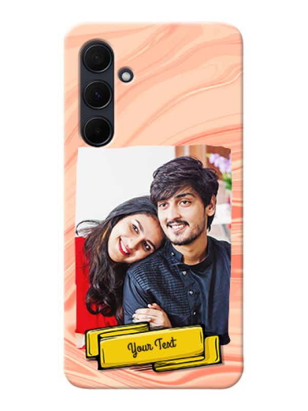 Custom Galaxy A35 5G Customized Phone Cases: Marble Texture Design