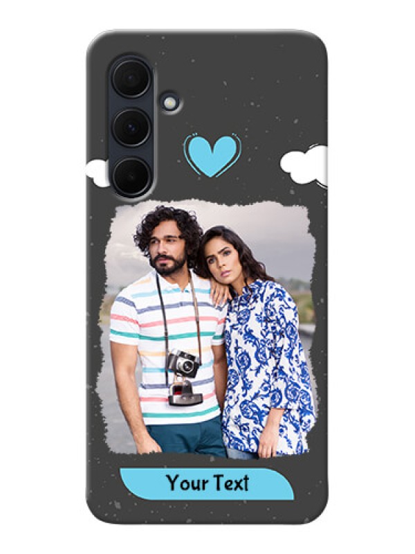Custom Galaxy A35 5G Mobile Back Covers: splashes with love doodles Design