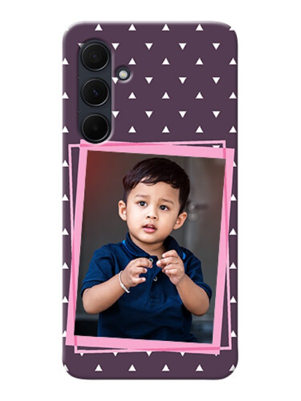 Custom Galaxy A35 5G Phone Cases: Triangle Pattern Dotted Design